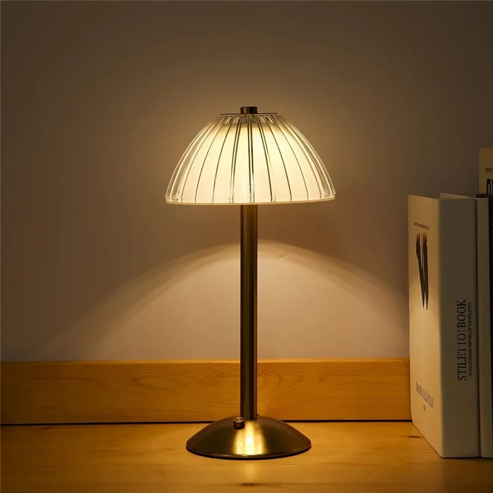Lampe de Table LED avec capteur tactile, veilleuse de bureau à intensité variable, lampe de lecture sans fil Rechargeable pour hôtel, Bar, chambre à coucher, décoration