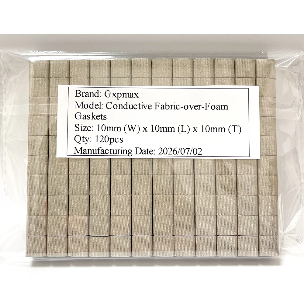 120Pcs 10x10x10mm Conductive Foam Block EMI Shielding Conductive Adhesive for PC Server Chassis Router