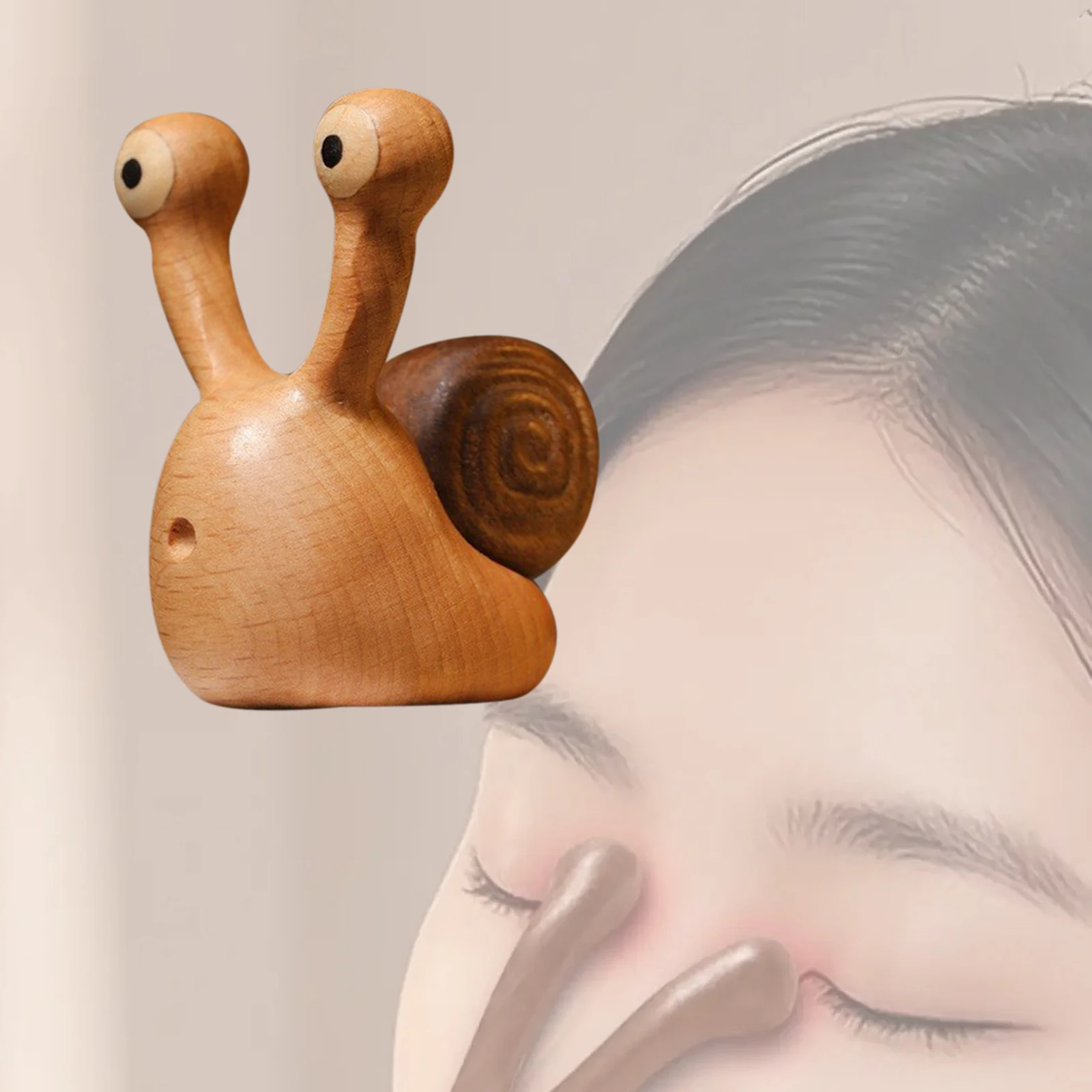 

Деревянный инструмент для массажа носа Гуаша, скребок для носа, ручной инструмент Гуа Ша, ручной массажер для лица, многофункциональный для офиса, дома, путешествий