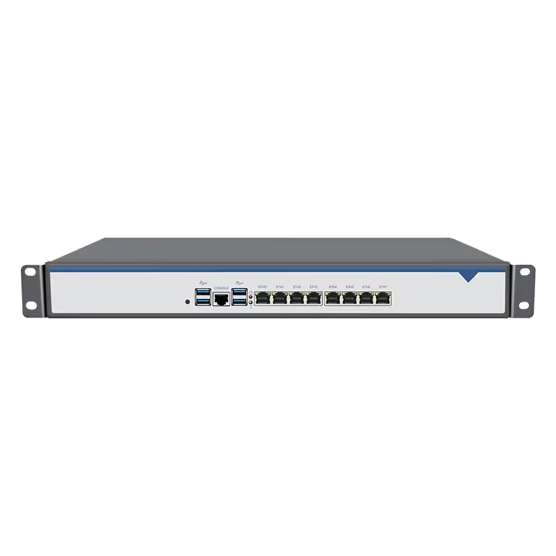 Servidor de firewall com dispositivo de rede LAN, 1U, B760, LGA 1700, i9, 14900, i7, 14700, i5, 14400, RAM DDR5, i226, M.2, SSD, 8 x I226, 19 em