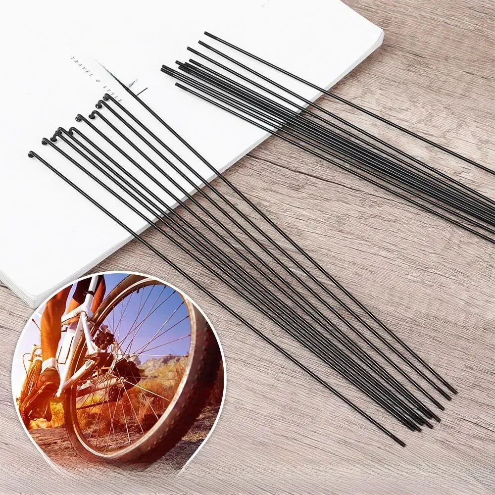 AliExpress NONE 10Sets 14g Bicycle Stainless Steel Spokes With Nipples Outdoor Mountain Road Bike High Strength Spokes Wires Cycling Repair Tool
