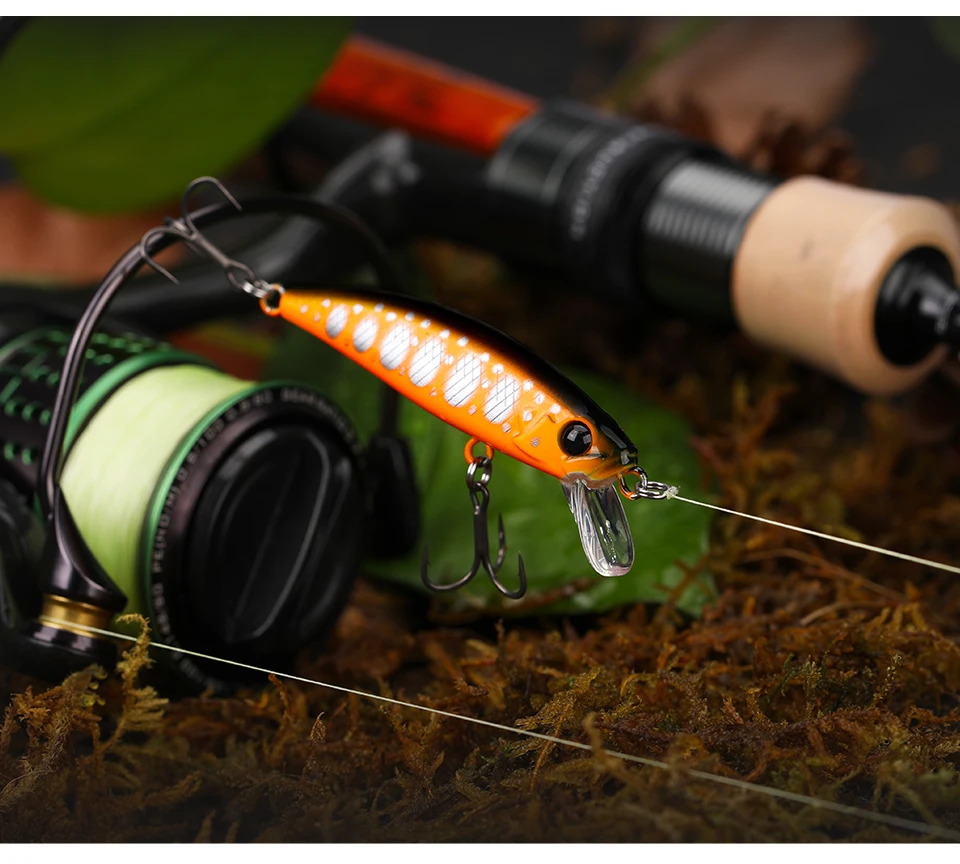 TSURINOYA Intruder 51S Sinking Minnow Stream Fishing Lure 51mm 5,8g Künstlicher Hartköder für Forellen, Ajing, Jerkbait, Flussköder – Detail 10