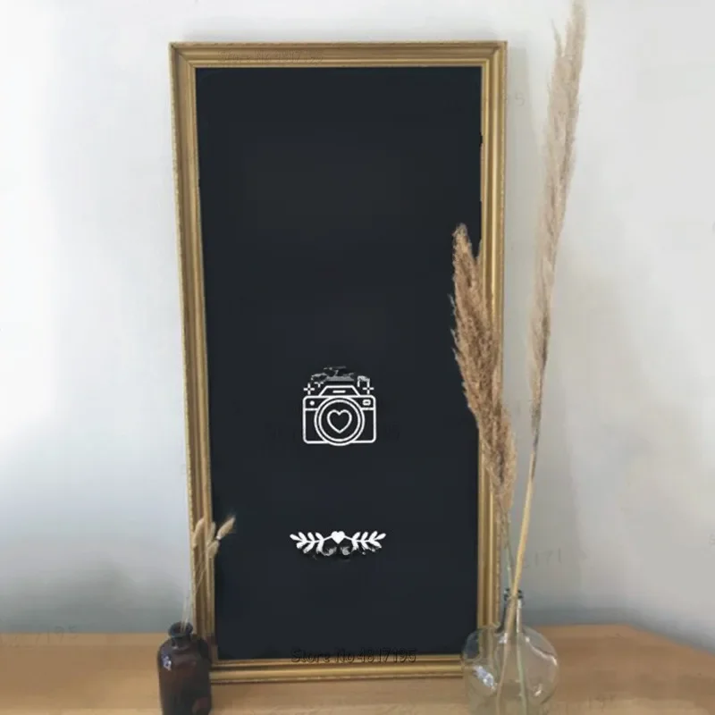 Photobooth znak tablica winylowa naklejki pamiątki zdjęcia naklejki ślubna dekoracja urodzinowa francuskie Mariage malowidła ścienne sztuka — zdjęcie 2