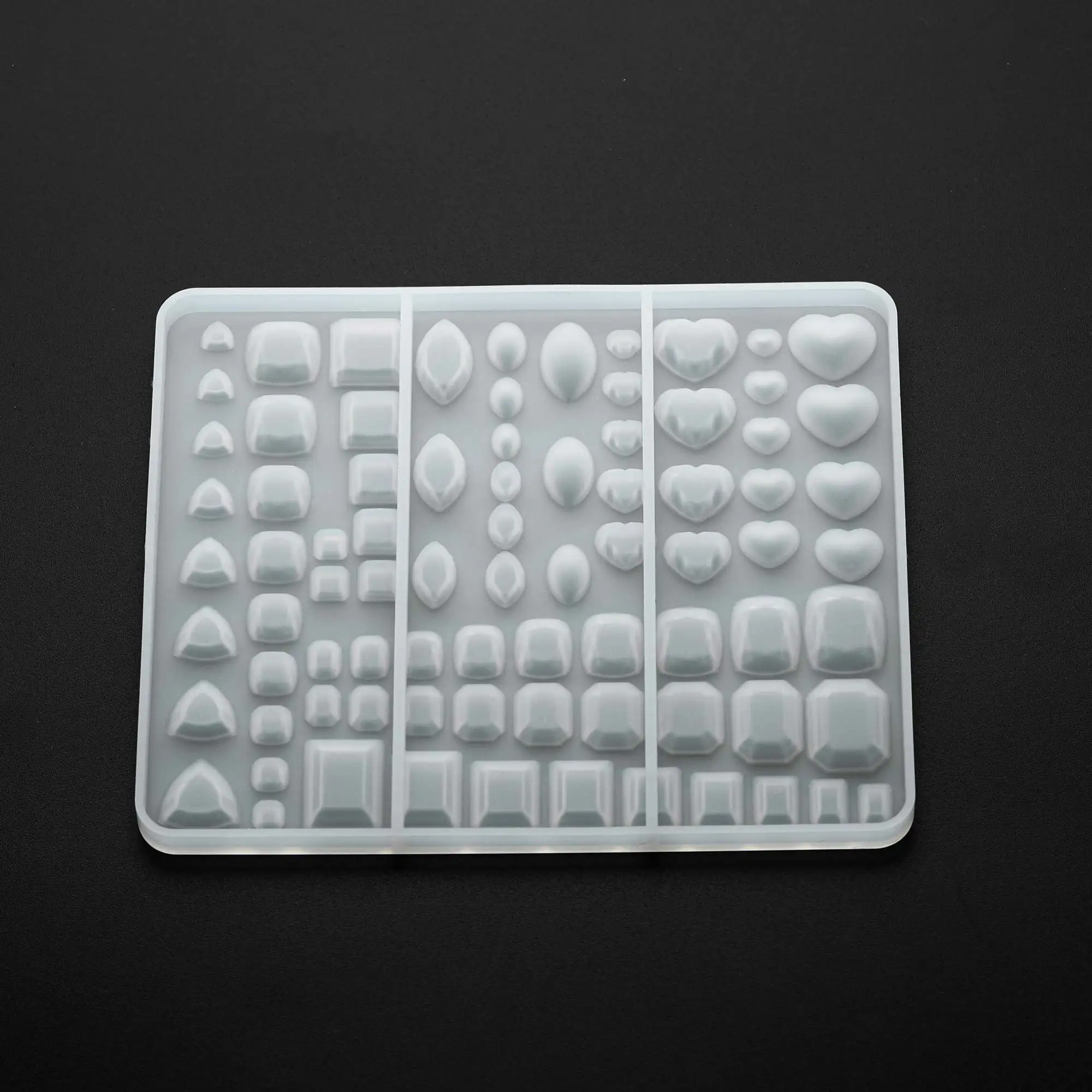 Molde De Silicone Facetada para DIY Jóias, Molde De Silicone Do Leite Materno, Resina Epóxi, Coração, Marquesa, Retângulo, Quadrado, Lembraça, 1507052