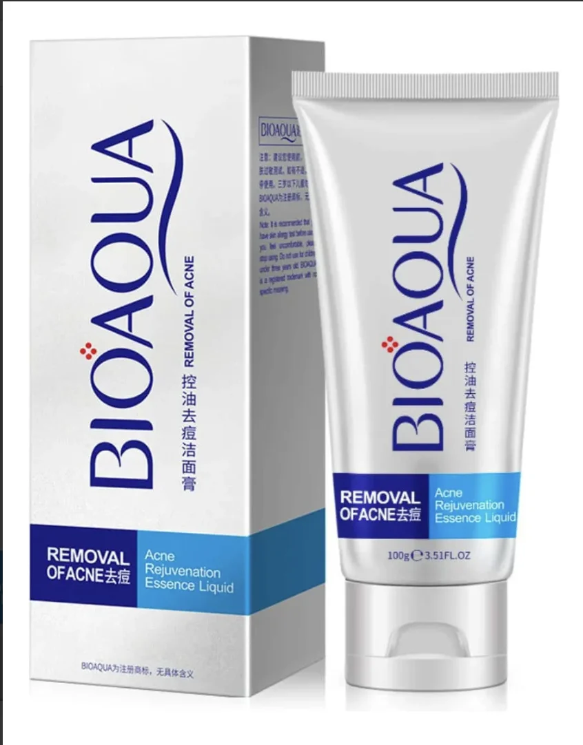Jabón Facial BIOAQUA Antiacné – Limpieza Profunda y Control de Grasa