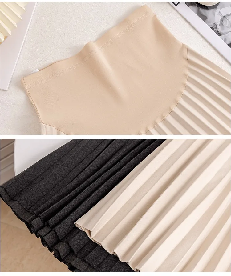 Winter moederschap jurk voor zwangere vrouwen hoge taille rokken moederschap broek geplooide jurk vestidos zwangerschap kleding plus size