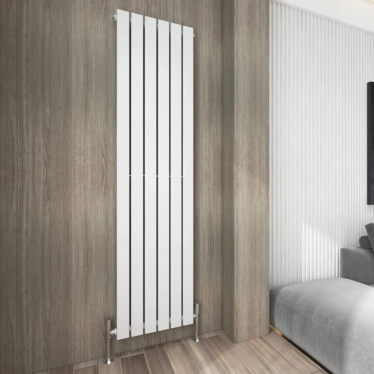 mcc direct Radiator Horizontal Vertical Designer Flat Panel Central Heating Radiator 1800x408mm Single