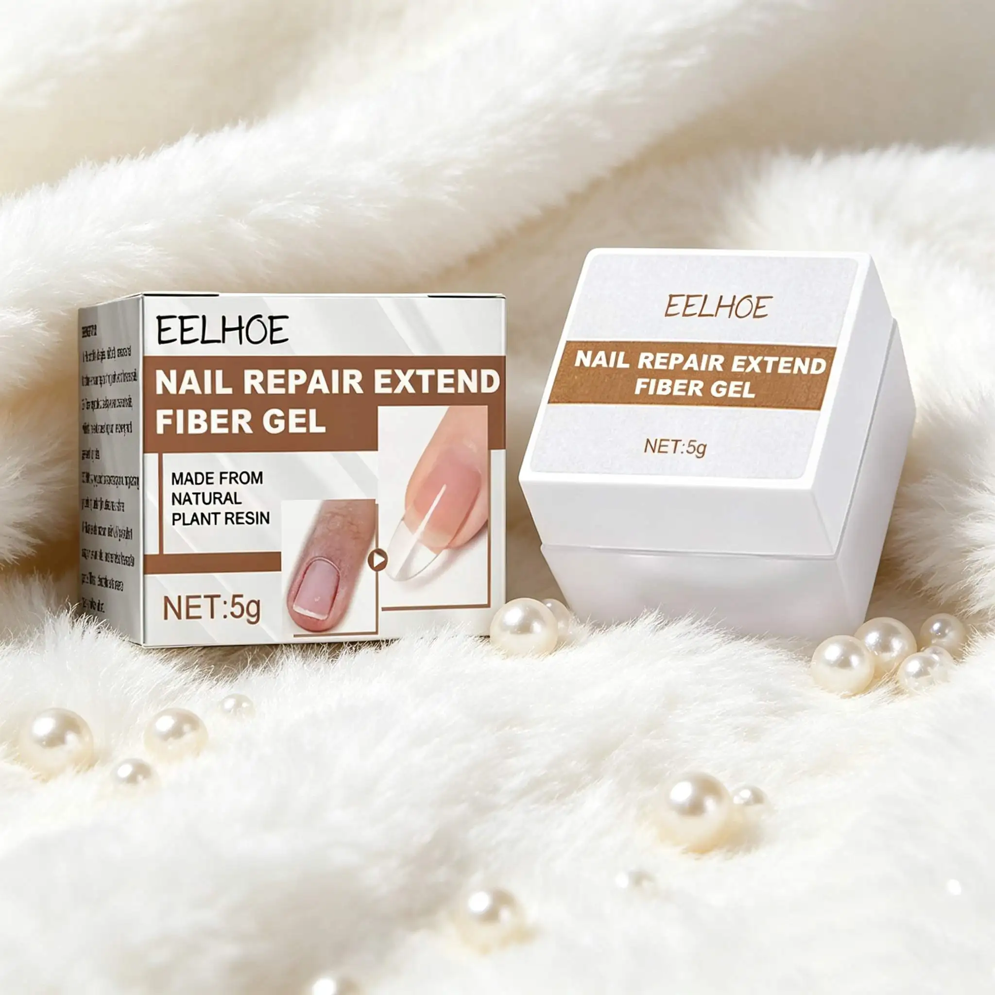

Eelhoe Nail Extender Gel Quick Builder Lasting Soak off Increase Adhesion Keep Hardening For Modeling Art Nail Extender Glue 5g