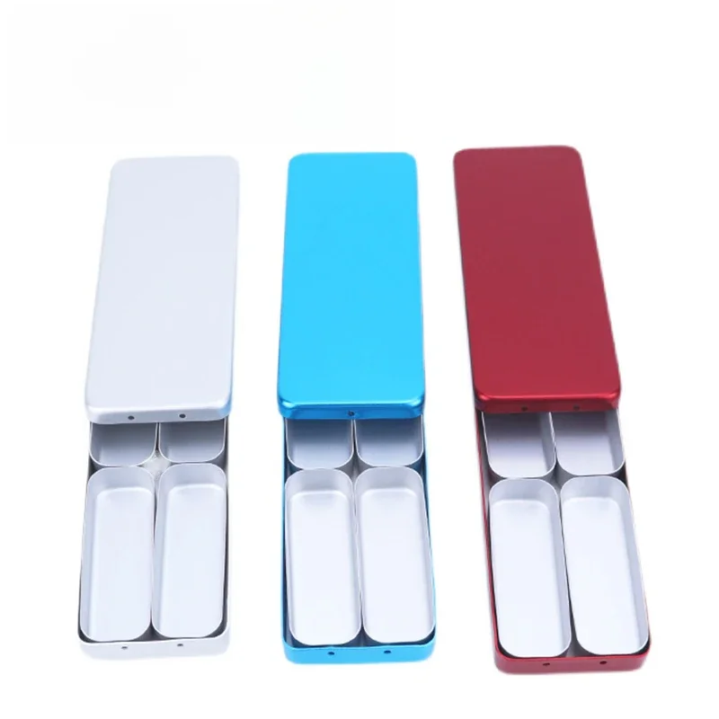 Boîte de stérilisation à 4 supports, boîte de désinfection, support de fichiers de laboratoire dentaire, boîtier de bloc, boîte Endo de désinfection pour dentiste