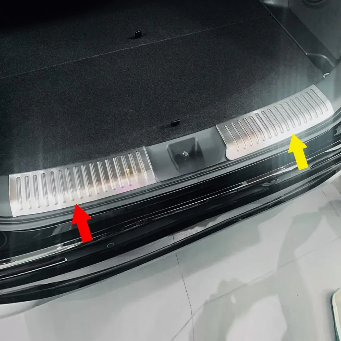 Stainless Steel Car Rear Bumper Trunk Sill Scuff Protector For Honda ZRV ZR-V 2023 2024 Luggage Entry Guard Trim Accessories