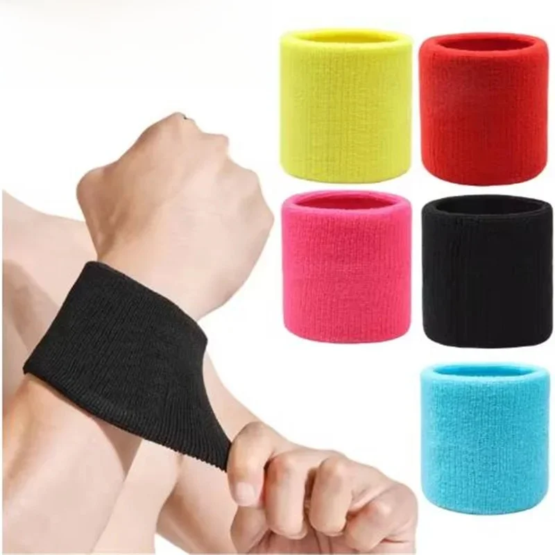 1/10 pièces poignet bande de soutien bracelet Sport brassards sueur serviette manchette Tennis poignet garde protecteur sangle Fitness course bandeau gymnastique