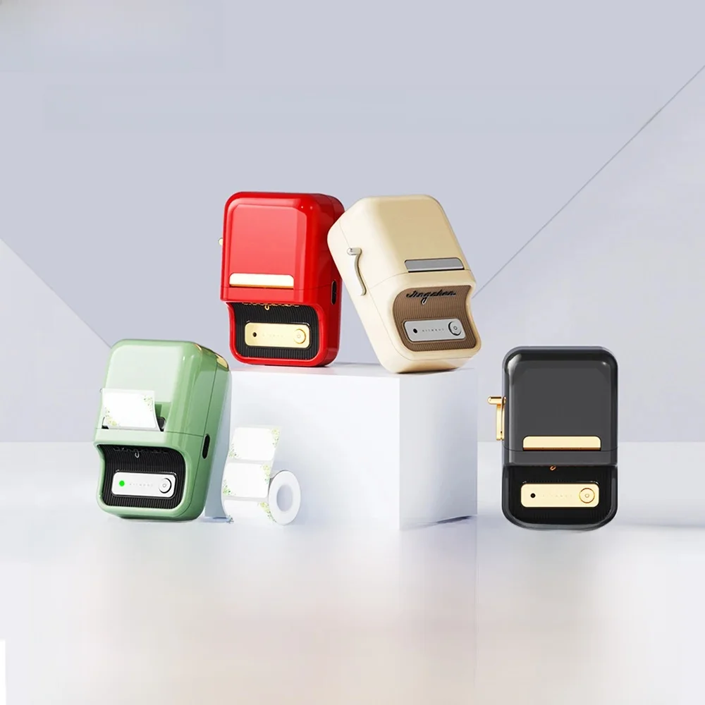 Niimbot B21 Label Maker Tag Price Przenośna termiczna drukarka etykiet z białymi/przezroczystymi/kolorowymi/okrągłymi etykietami dla piekarni/biznesu — zdjęcie produktu 7