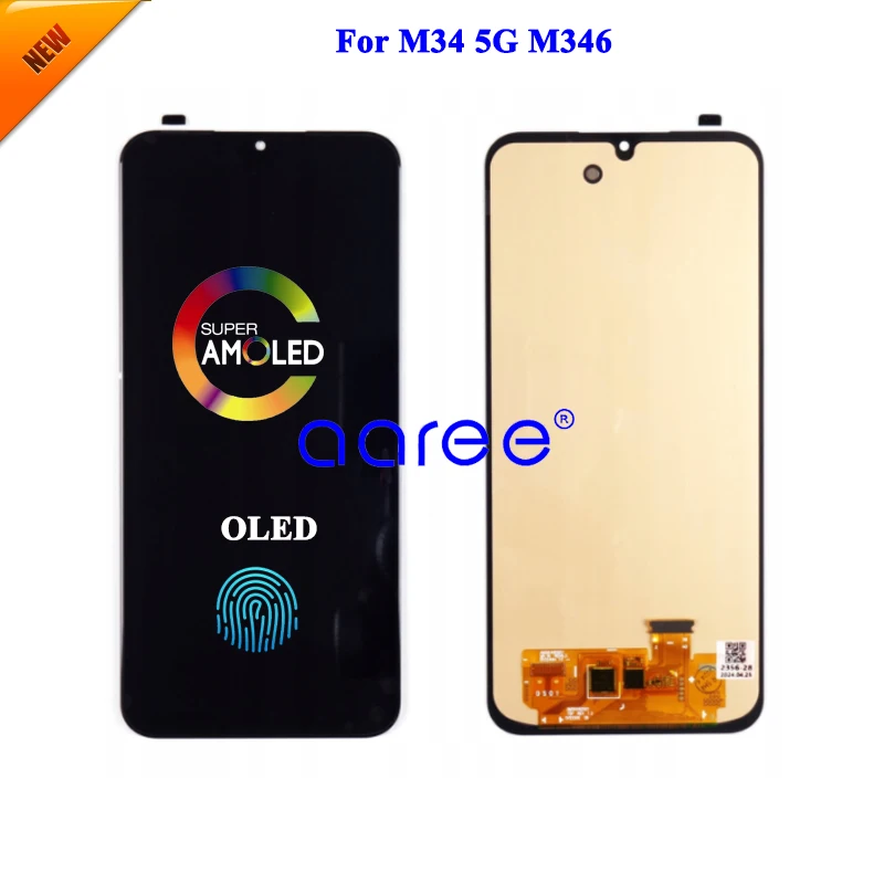 AMOMLED OLED LCD Screen For Samsung M34 M346 5G LCD For Samsung M34 M346 LCD Screen Touch Digitizer Assembly