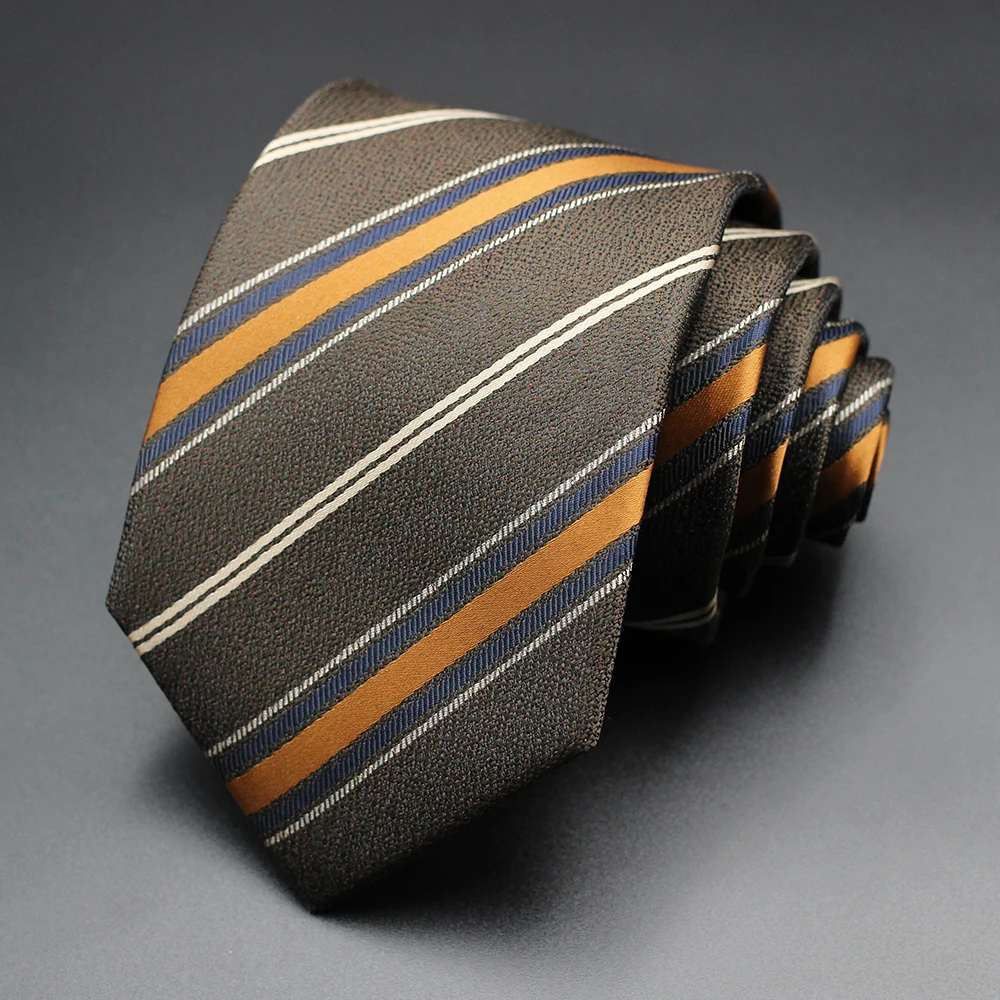 신상품 스트라이프 블루 참신한 디자이너 웨딩 타이 남성용 선물 남성 패션 넥타이 비즈니스 파티용