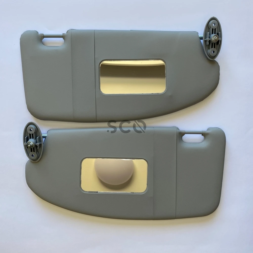 Sun Visor for Focus 2 Left-Right 2 Pieces Set Mirror Included Interior Sunshield 2005-2006-2007-2008-2009-2010-2011