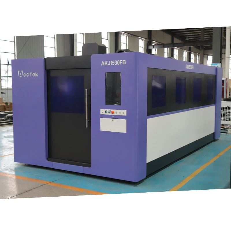 Factory Supply 4kw IPG Raycus Fiber Laser Source Galvanized Steel Sheet China Laser Cutting Machine With Protect Cover