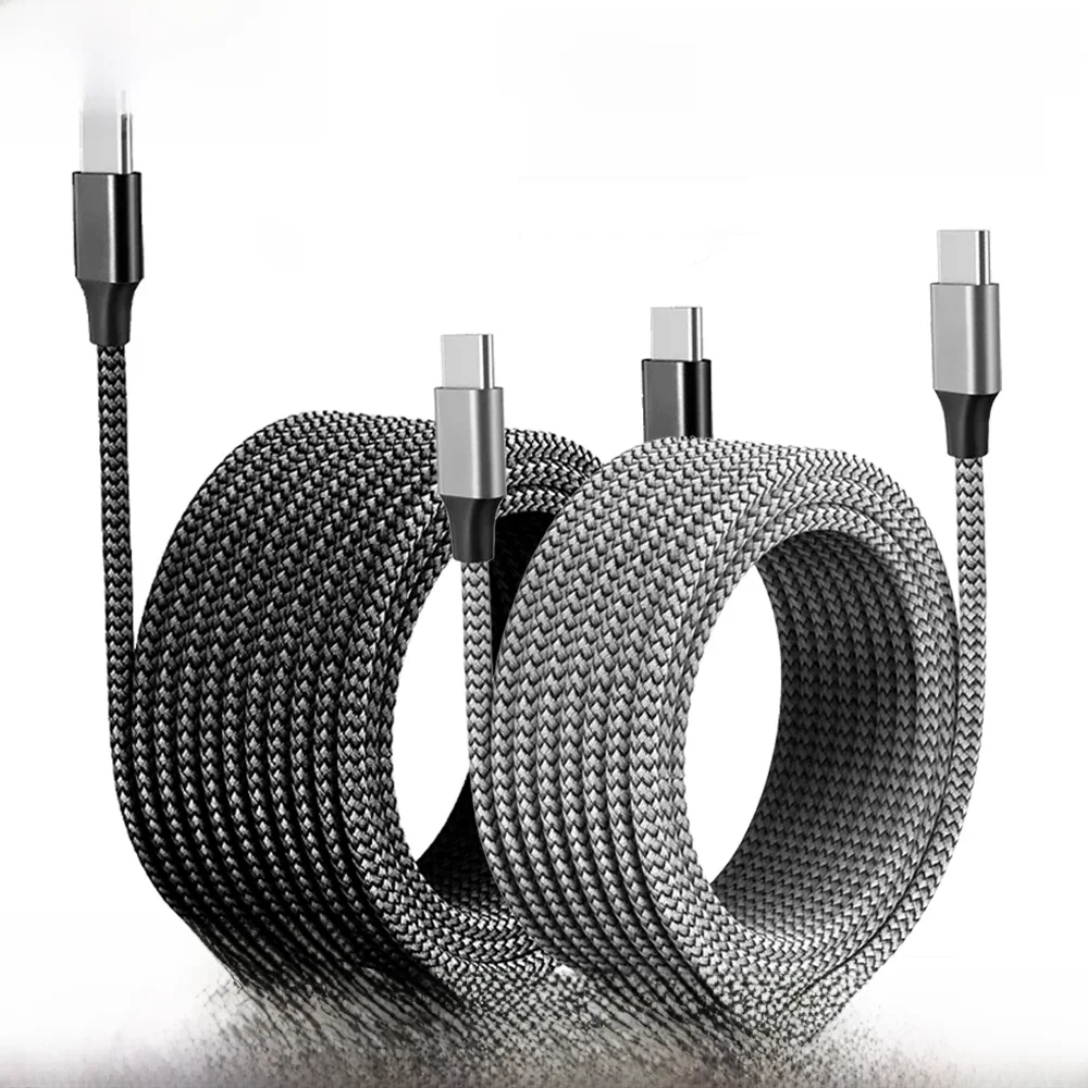 Type C naar Type C PD 60W snellaadkabel Type C 3m 5m 8m 10m Uitschuifbare datakabel voor iPhone 15 Pro Max Huawei Xiaomi Samsung - afbeelding 2