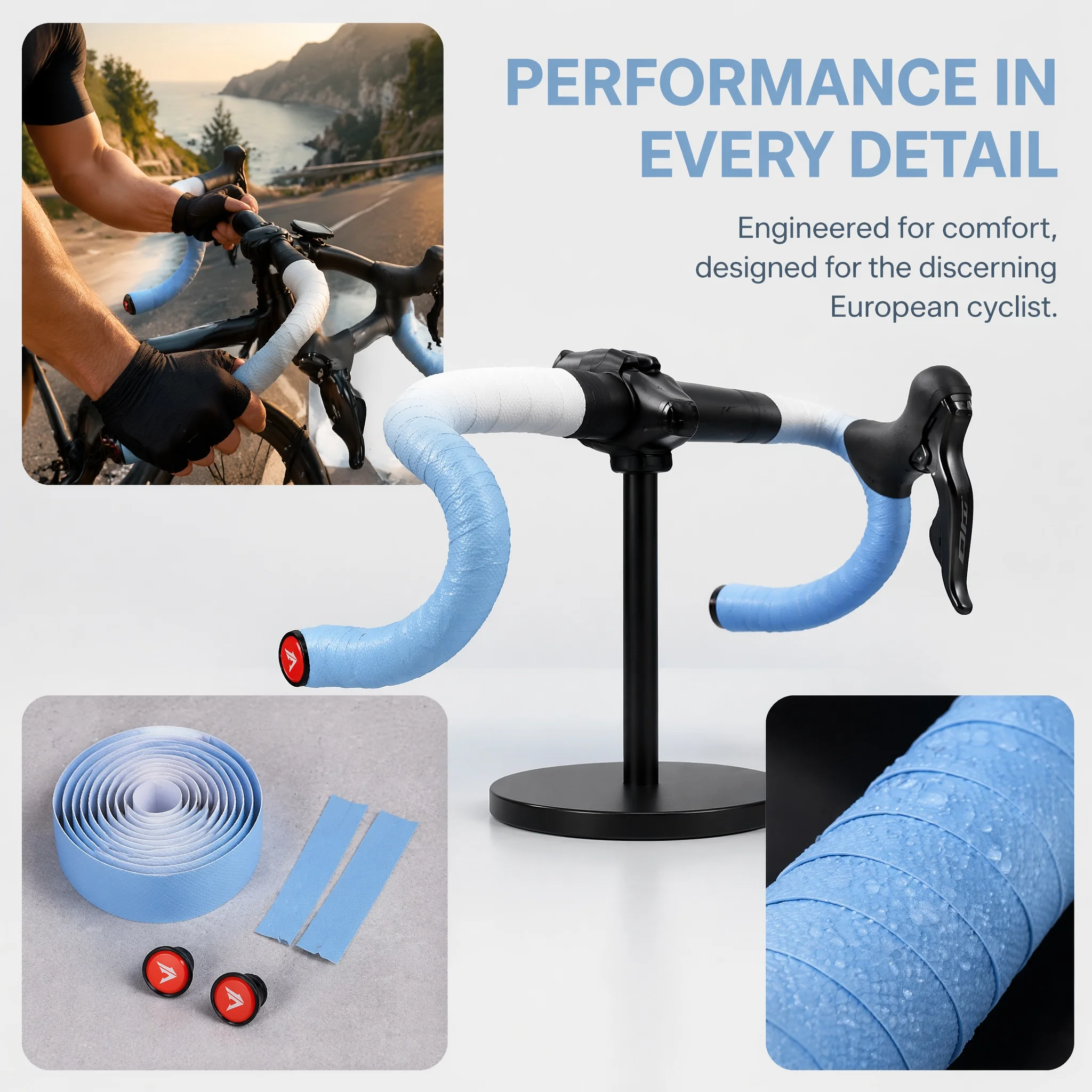 Bike Handlebar Tape - Road Bike Handlebar Tape Gradient Fade