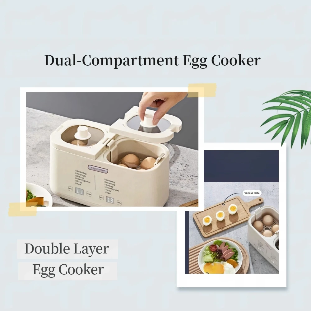 Multifunctional Egg Steamer & Baby Food Cooker — Automatic Shut-off, The Ultimate Breakfast Egg-Boiling Gadget  Small Appliance