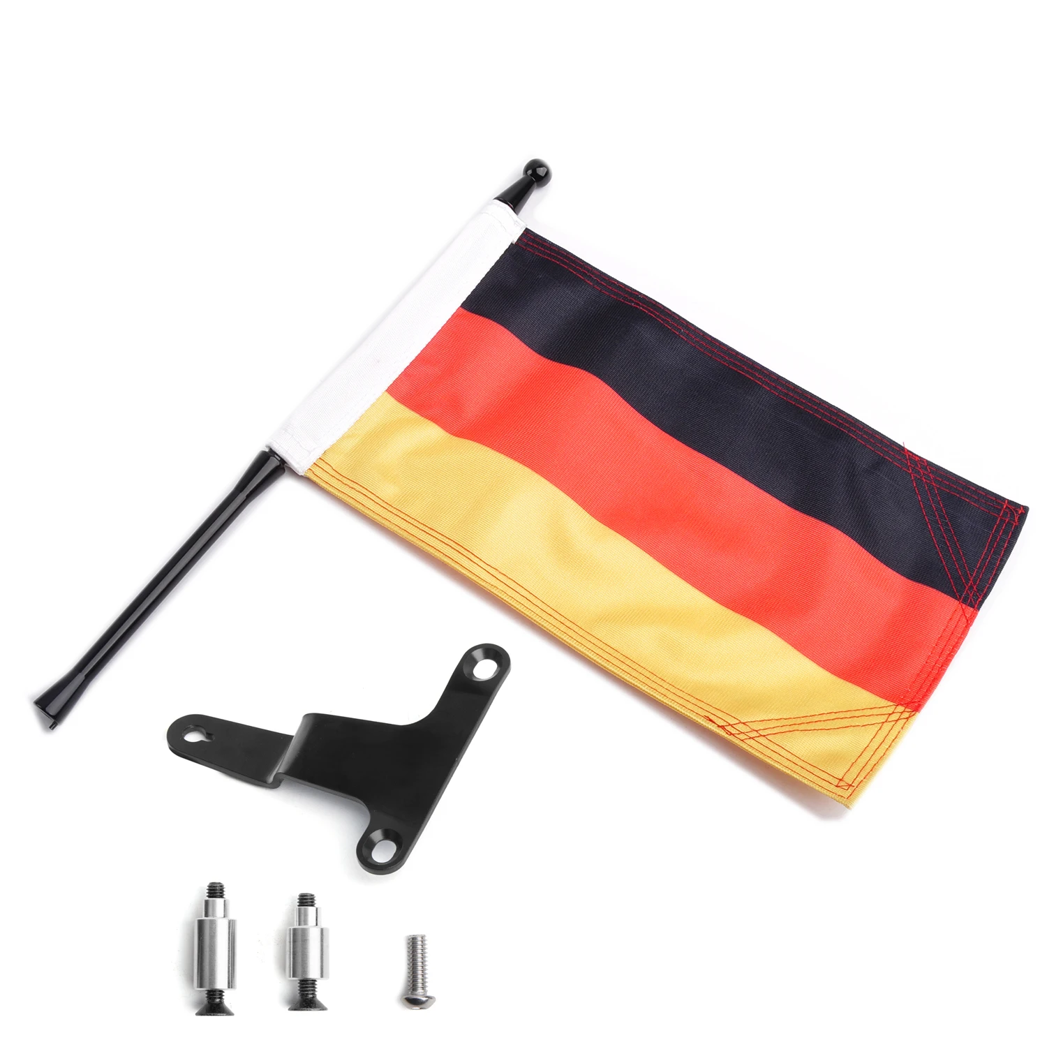 Aksesori Moto untuk Honda Gold Wing GL1800 tiang bendera Jerman 2021-2024 Kit tiang bendera bagasi braket tiang bendera Moto Tour - Panical