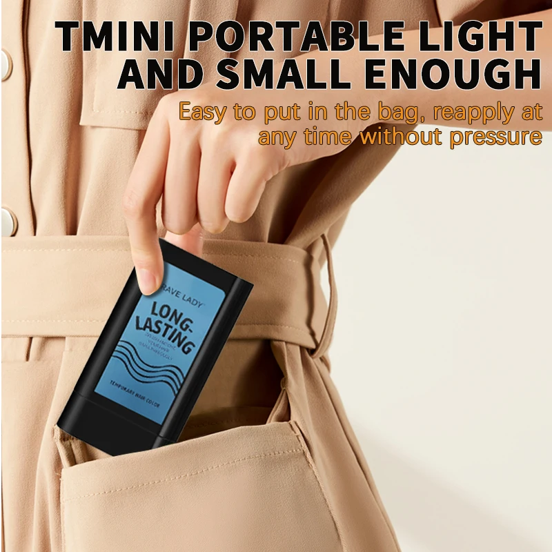 Rave lady corretivo de cabelo à base de plantas cobre pasta de tingimento de cabelo gel cobertura temporária cor de cabelo não-tóxico bastão de retoque rápido