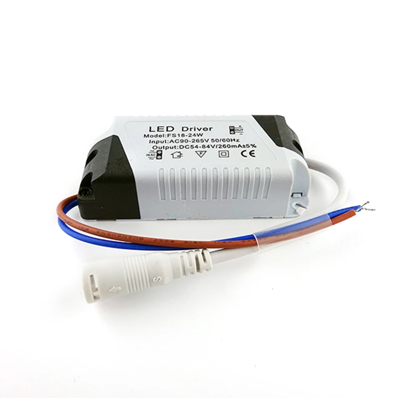 LED Driver 3W 4-7W 8-12W 13-18W 18-24W guscio di plastica sicuro LED Driver unità di alimentazione trasformatori di illuminazione adattatore per