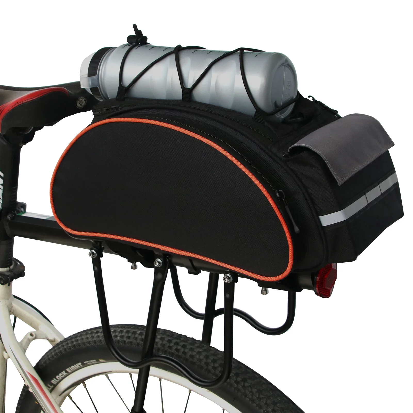 AliExpress NONE Lixada Bicycle Rear Seat Bag 13L Multifunctional Outdoor Cycling Rack Seat Bag Bike Rear Trunk Pannier Backseat Bag Handbag Bags