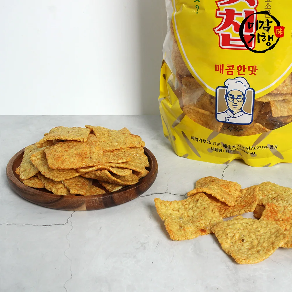 4 bags of milk classic burso chips spicy 280g