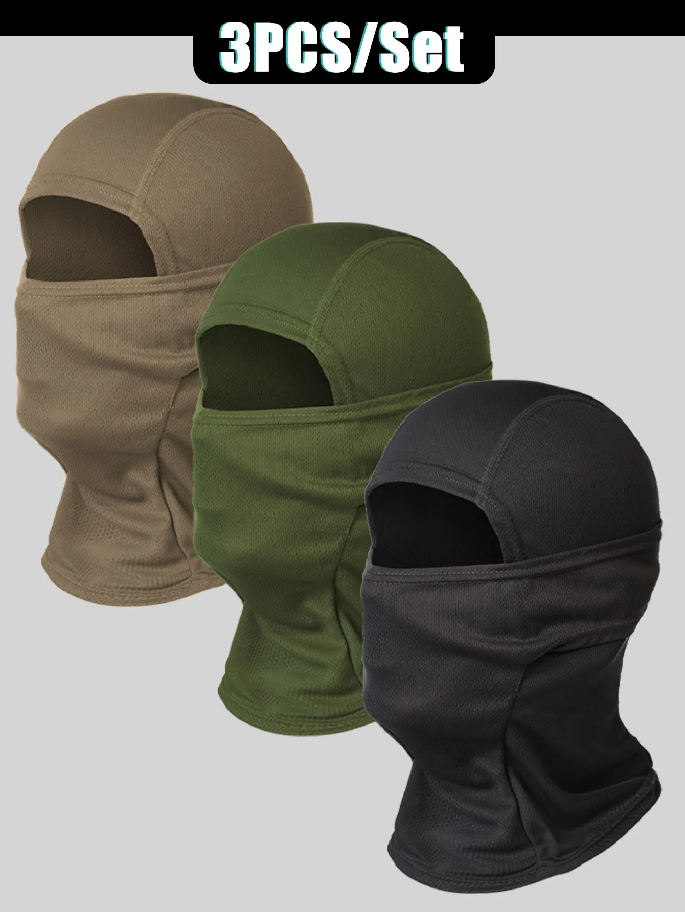 Musion Motorrad Sturmhaube Sonnenschutz Vollgesichtsmaske Atmungsaktives Mesh Airsoft Maske Sturmhaube Fahrrad Radfahren Kopfbedeckung Unde