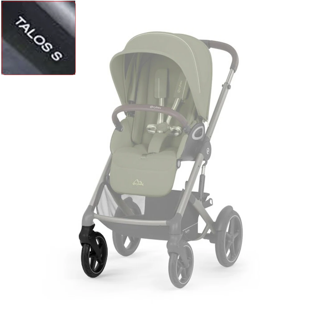 Buggy Front Wheel For Talos S 2025 Pram PU Tubeless Upgraded Anti Slip Tread All Terrain DIY Replace Baby Stroller Accessories