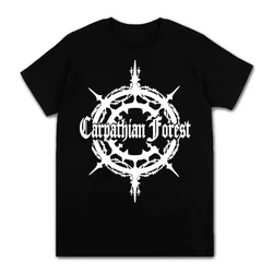 Carpathian Forest T shirt Black Metal Band Classic Design 2023 New 100% Cotton Casual tshirt Men Streetwear Summer Top Clothing