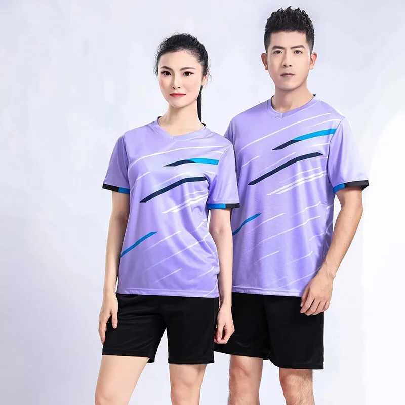 Custom Shirt Wholesale Sportswear Badminton Jersey New Season Table Tennis Short Sleeve For Men Women