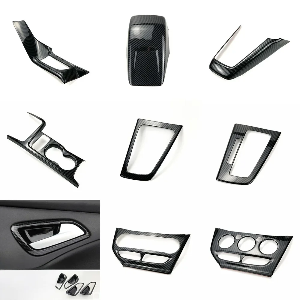Dla Ford Focus 3 Mk3 Sedan Hatchback 2012-2014 Akcesoria samochodowe Wnętrze skrzyni biegów Wentylator powietrza Uchwyt Wykończenie Dekoracyjna naklejka Pokrywa — zdjęcie 2