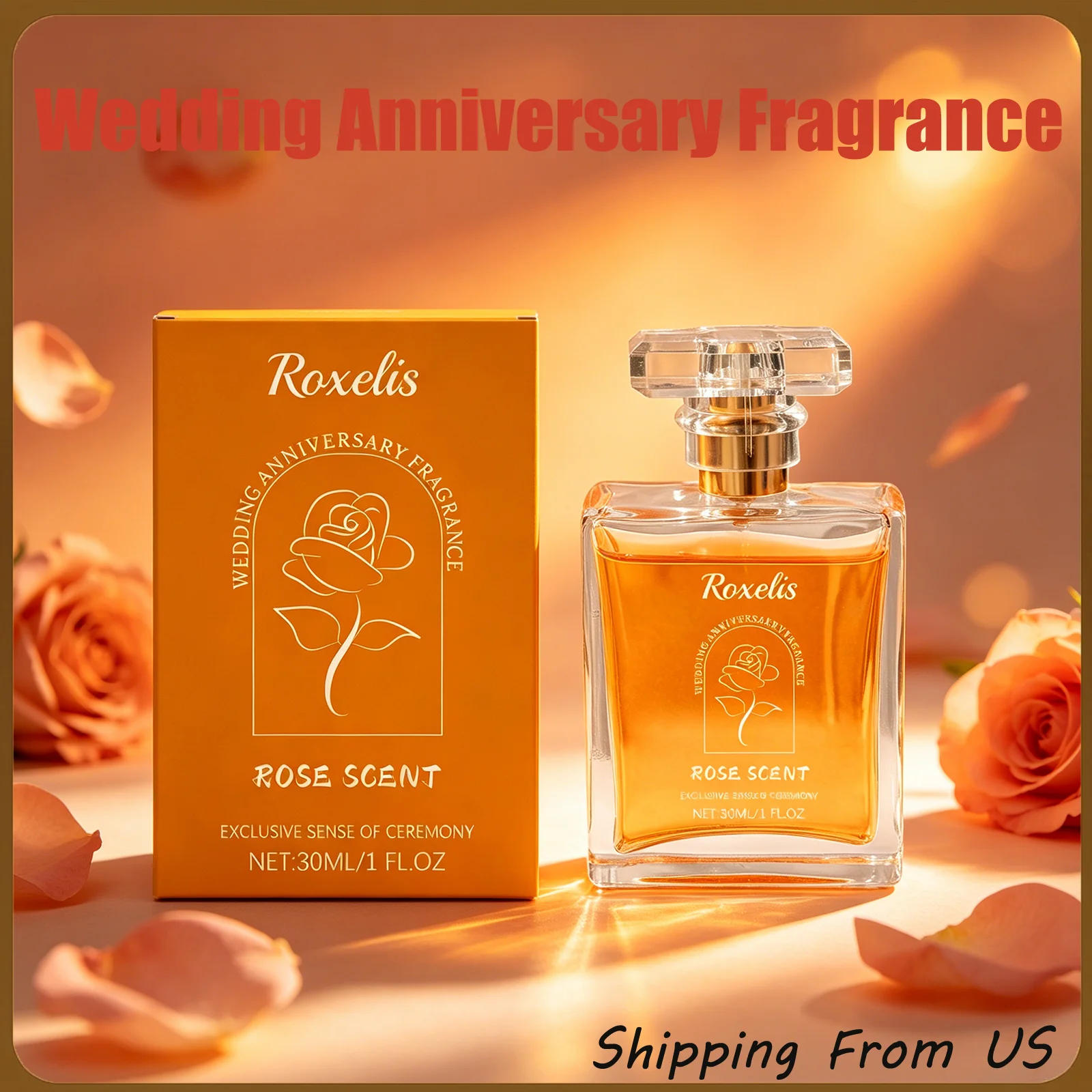 

ROXELIS Wedding Anniversary Fragrance Long-Lasting Fragrance Elegant Boost Confidence Portable Spray For Daily Dating Anniversary Ceremony
