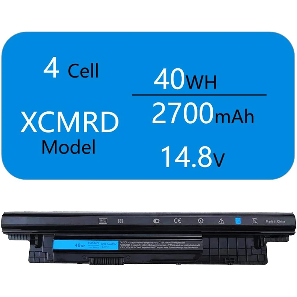 40Wh XCMRD 14.8V Battery for Dell Inspiron 15 3000 Series 3537 3531 3541 17 3721 3737 15R 5537 17R 5737 14 3421 3437 14R 5421