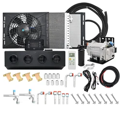 404 Universal Electric Compressor Car A/C 12V/24V Truck Air Conditioning & Heating Systems Air Conditioner Unit For Camper Van