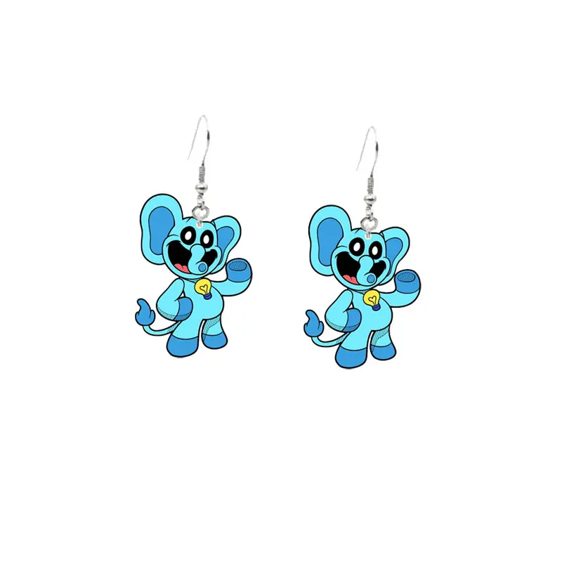 Smiling Critters Earrings Acrylic Cute Smiling Critters Catnap Dangle earrings Decoration Jewelry Accessories Kids Gifts