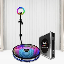 2024 New 360 Photo Booth Props Abyss Glass Machine Foto Ipad Cabina De Fotos Plataforma 360 Camara Booth Ipad Photobooth