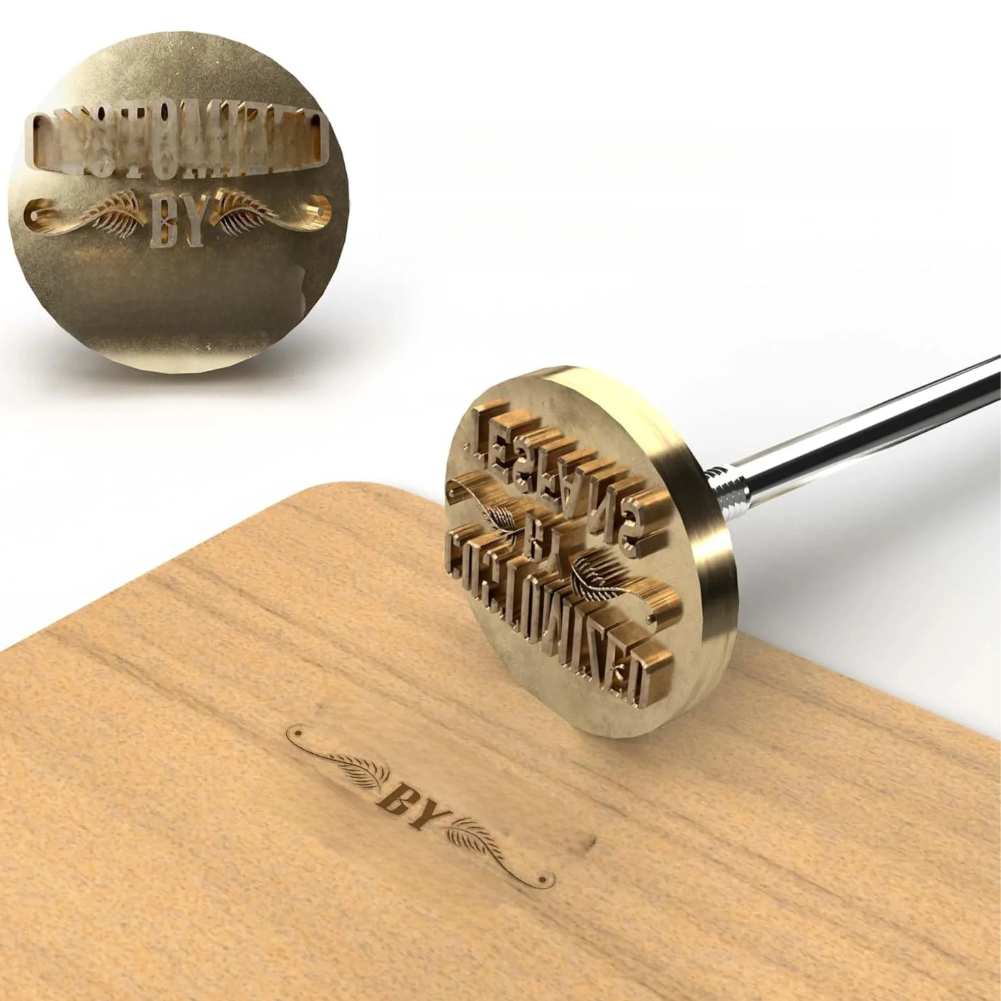 Tampon en fer de marque personnalisé, bricolage, LOGO chauffant, gaufreur en laiton, joints avec poignée pour bois, cuir, gâteau, Hamburger, artisanat de fête de mariage