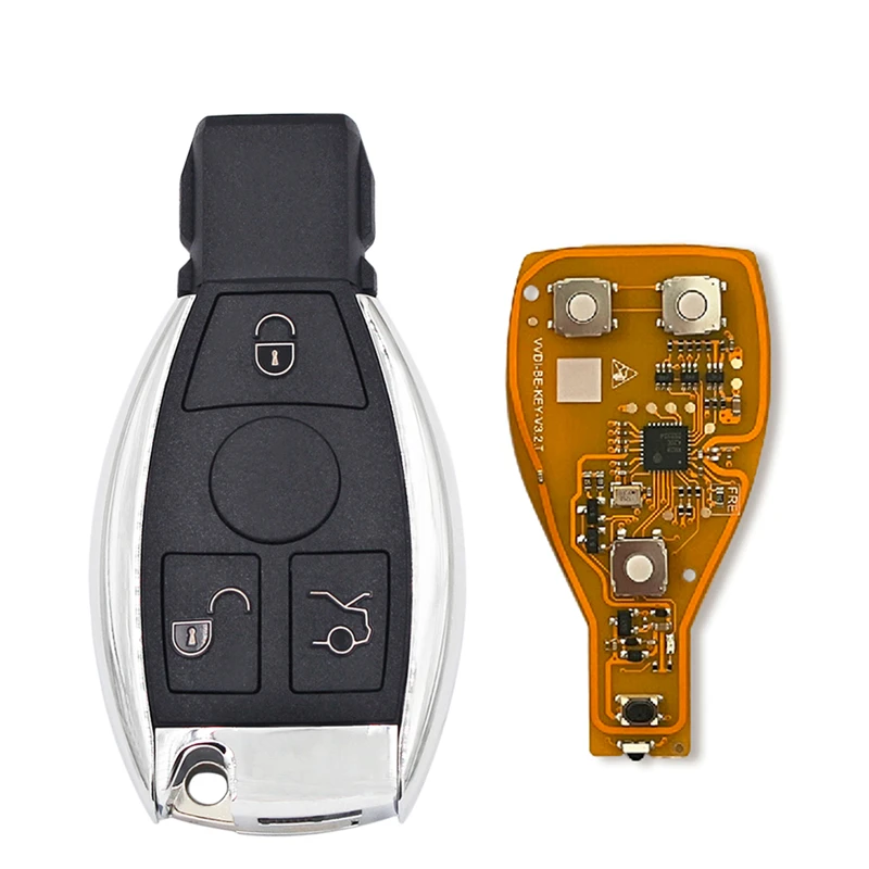 Xhorse VVDI BE Key Pro For Mercedes Benz V3.2 PCB Remote Key Chip Improved Version Smart 315MHz/433MHz