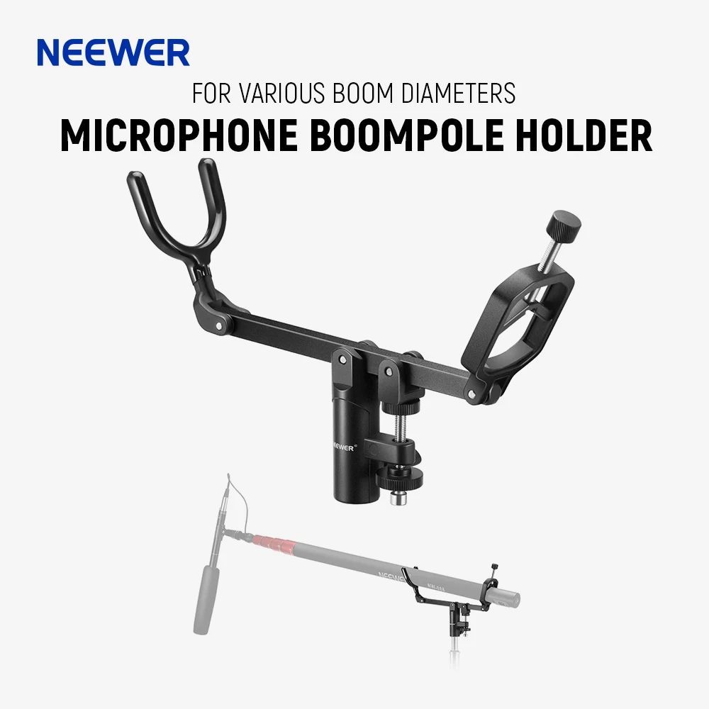 NEEWER Mic Boom Pole Support Holder with 5/8