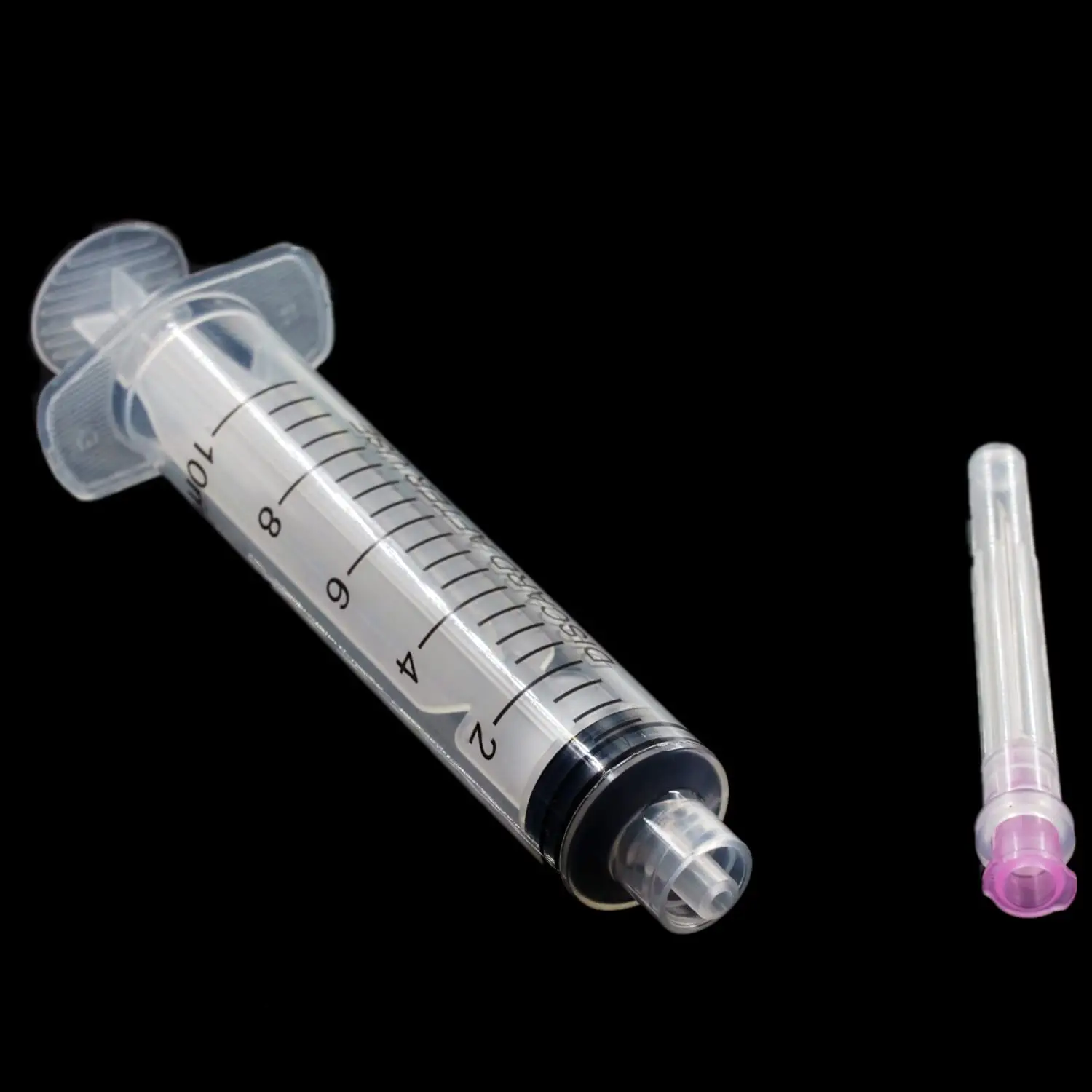 20 Pack 10ml/cc Plastic Luer Lock Syringe with 18Ga and Cap, Individually Sealed Wrapped, for Scientific Labs, Measuring Liquid,