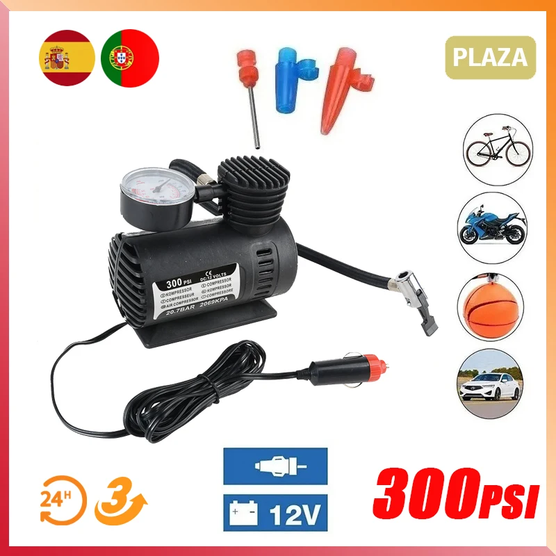 Air pump compressor 12V 300PSI car tire pump portable wireless tire pump Digital compressor