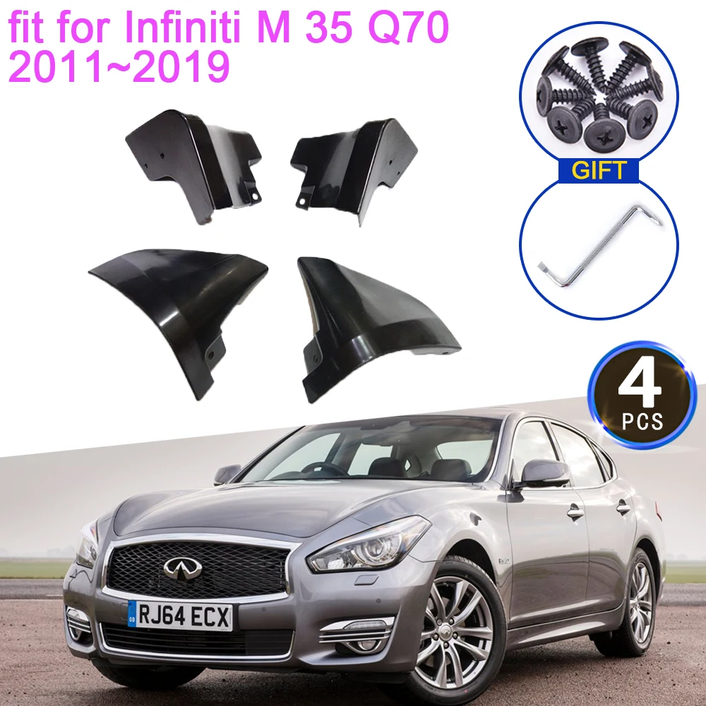 

Брызговики для Infiniti M 35 Q70 2011 ~ 2019 аксессуары 2014 2015 M25 M35h M37 M56 Q70L Y51 4x от грязи переднее колесо брызговики