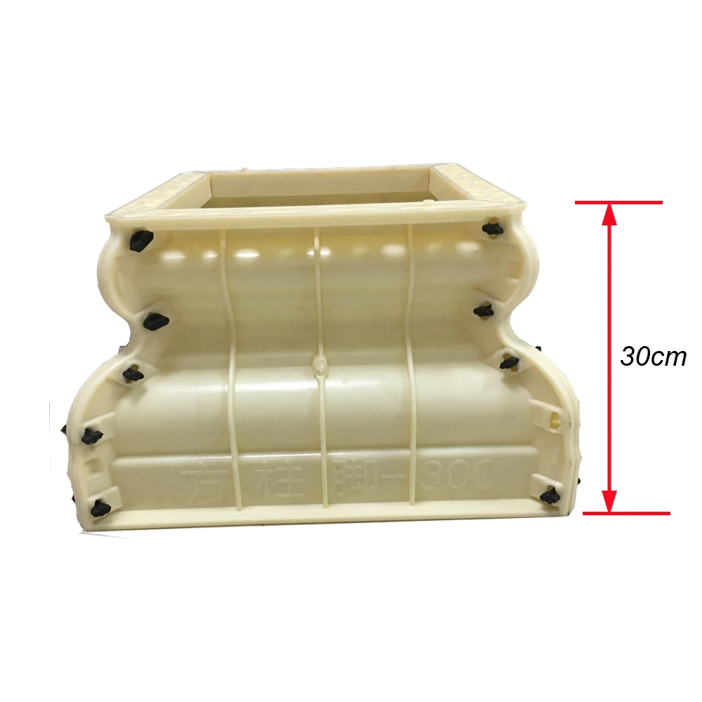 30cm/11.8in Square Post ABS Plastic Durable Concrete Pedestal Post Mould Roman Post Mould