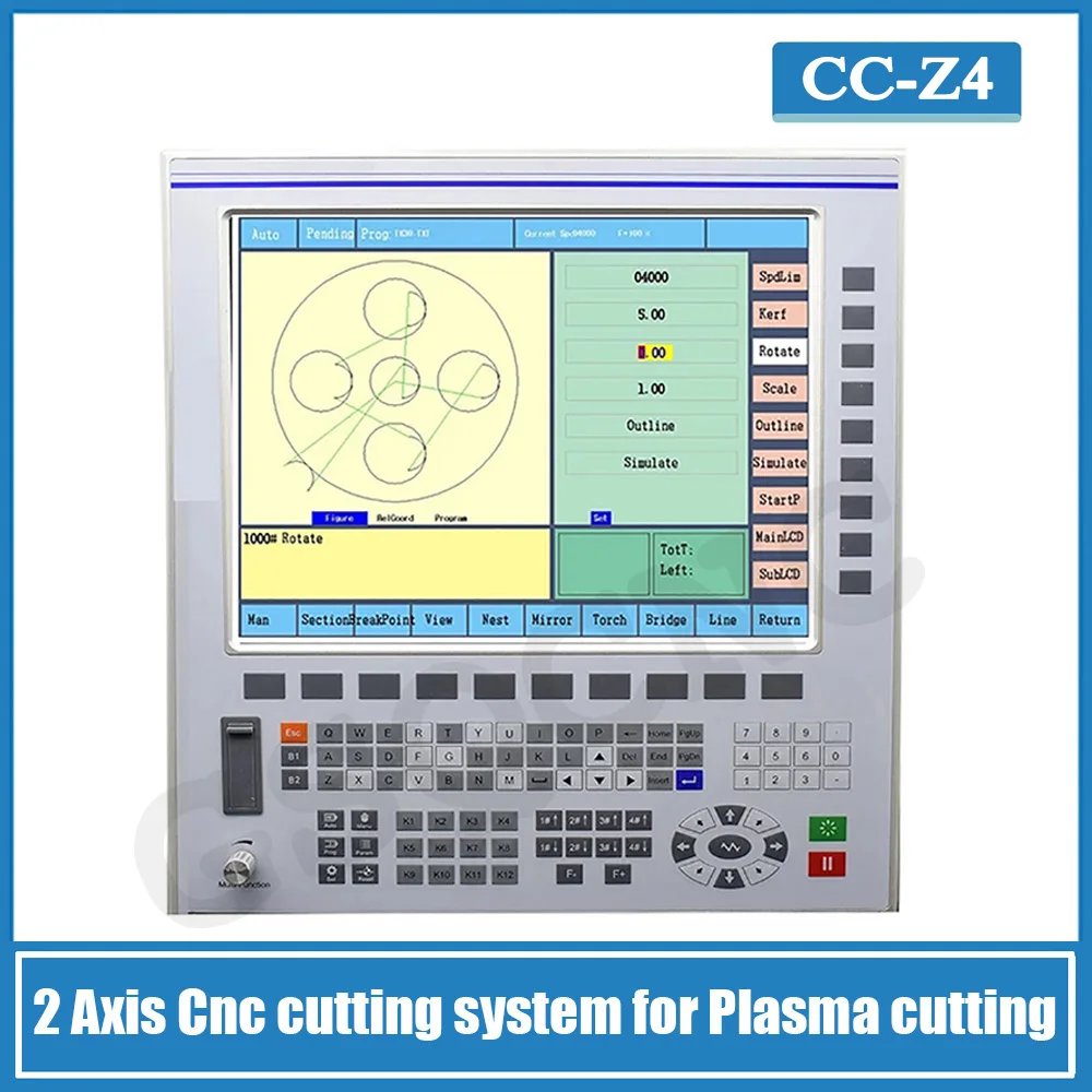 

CC-Z4 support for multiple composite cutting, marking process - plasma system preset of Plasma CNC Controller Cutting Machine