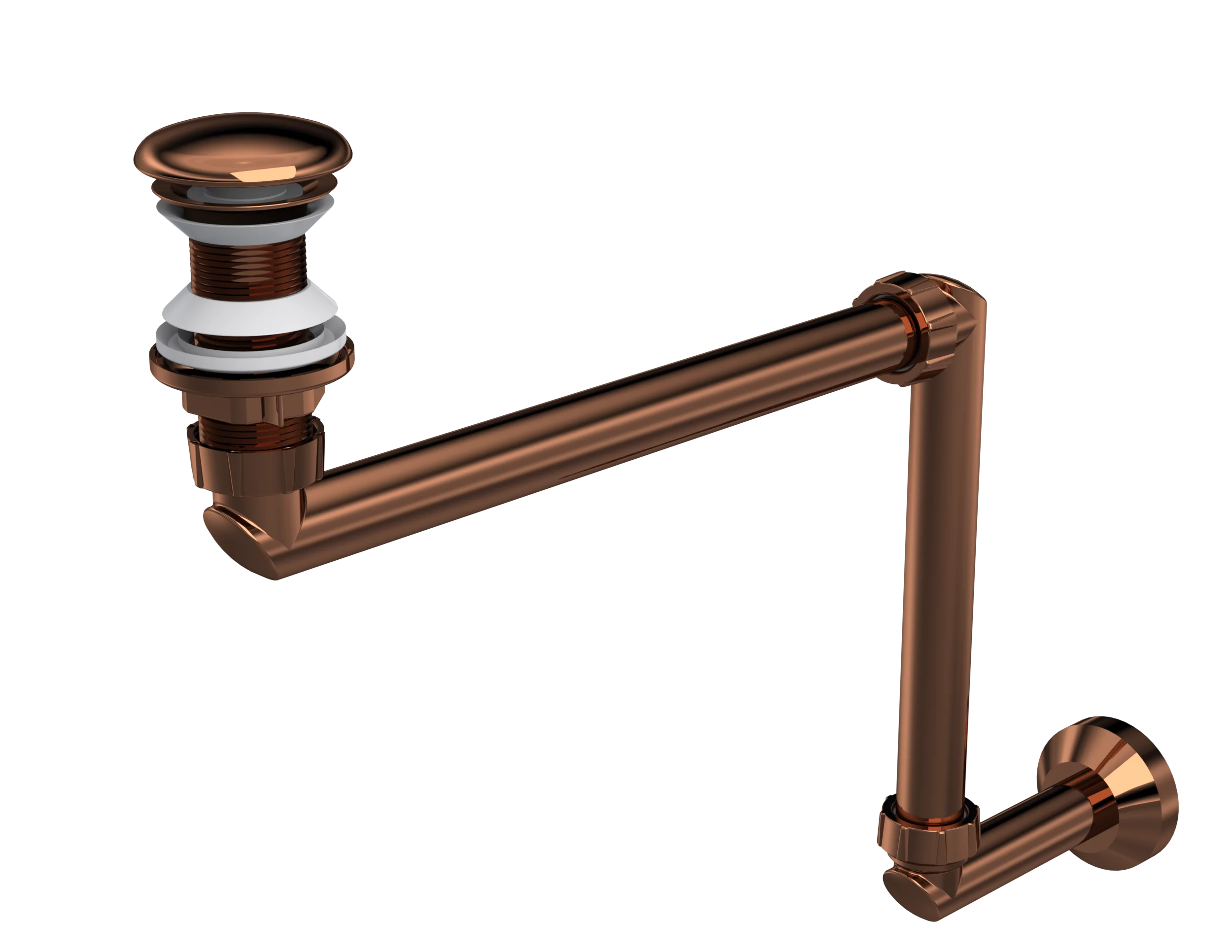 Elixir Pop Up Ceramic Siphon Extendable Waste Pipe With Elbow 32 Extandable Pipe 11/4"