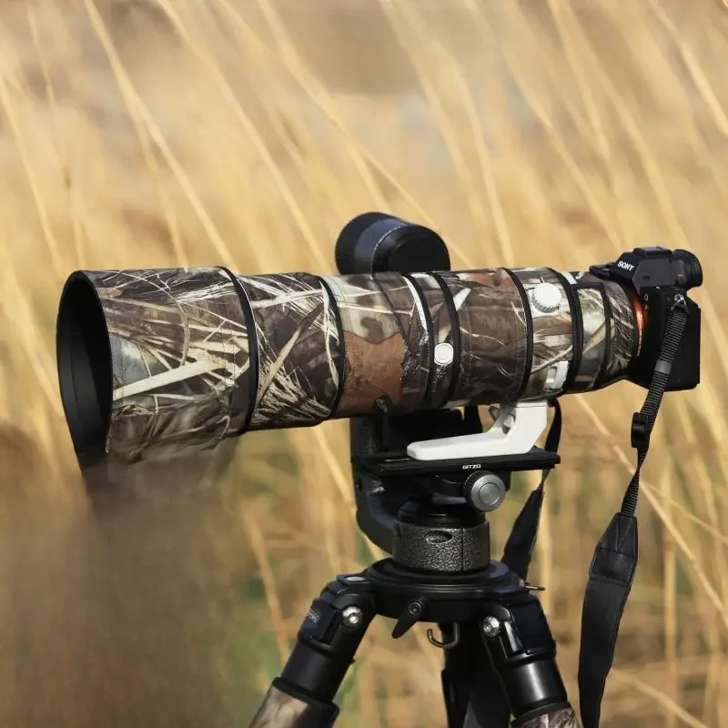 ROLANPRO Wodoodporny pokrowiec przeciwdeszczowy z kamuflażem do obiektywu Sony FE 200-600mm F5.6-6.3 G OSS Nylonowa tkanina na broń — zdjęcie 2