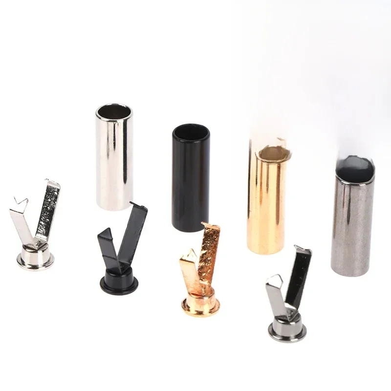 Embouts cylindriques de lacet en métal, 10 pièces, pour vêtements, pull, chapeau, corde, boucle de tête, bricolage, protection de pointe de tête, carte, boucle de corde