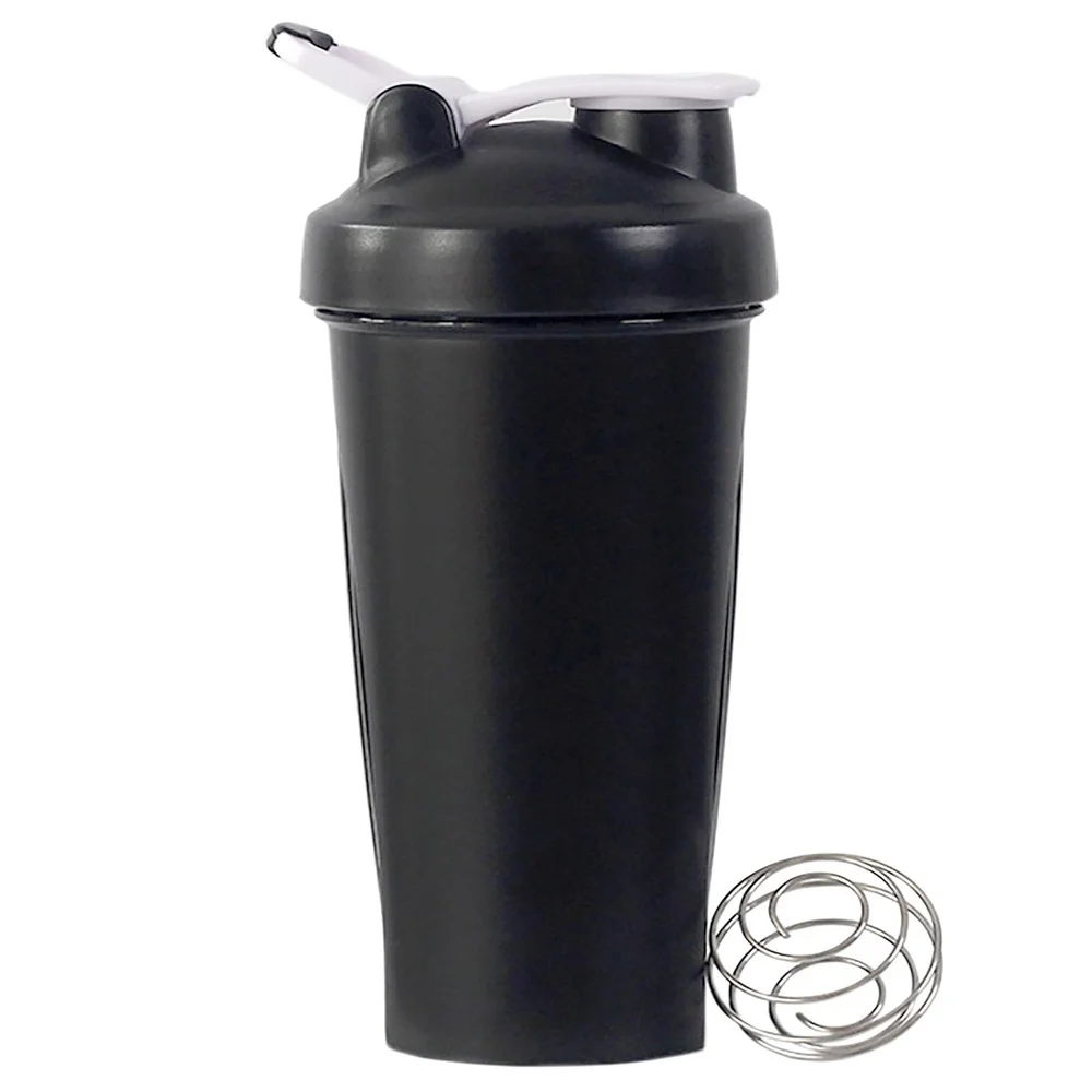 Portable 1pc Protein Shaker 600ml Fitness Bottle with Wire Whisk Ball for Fitness Enthusiasts Athletes Perfect For Outdoor Gym - view 4